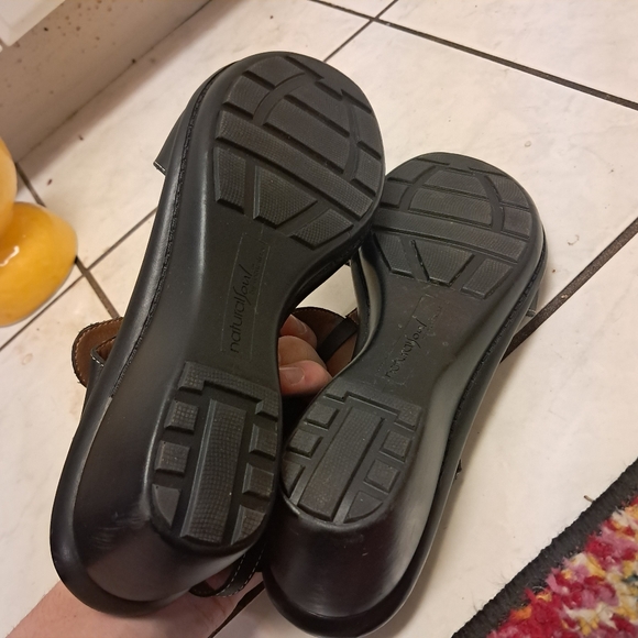 Natural Soul By Naturalizer Sandals Women's 9.5 Leather Platform Leather Comfort - Picture 6 of 6